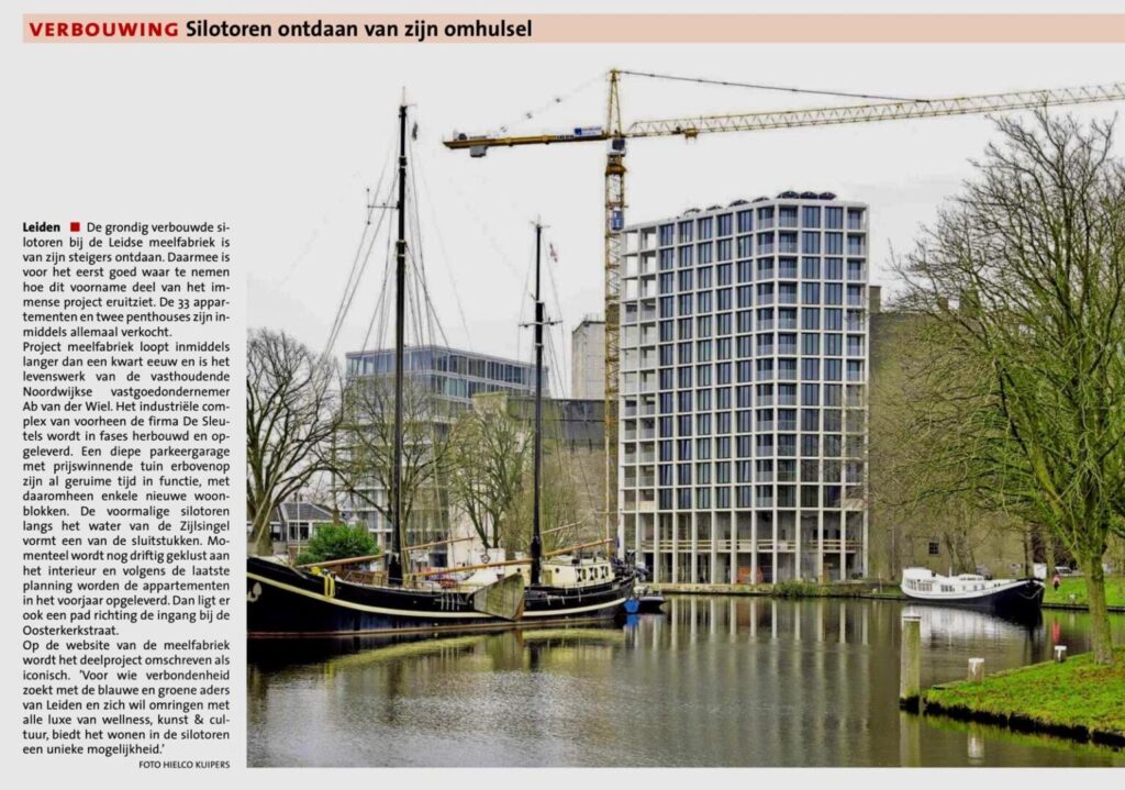 Silotoren, De Meelfabriek, Leiden, Van der Wiel Bouw, Noordwijk, Projectontwikkeling,